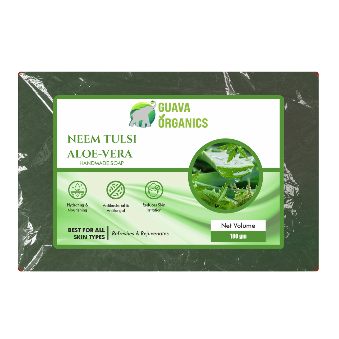 Neem, Tulsi, Aloe vera Soap - 100G Pack of 2